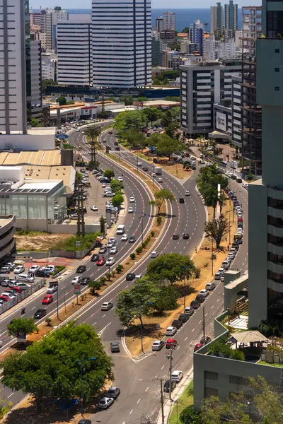Salvador Bahia Brasil Febrero 2015 Vista Desde Alto Los Edificios — Foto de Stock
