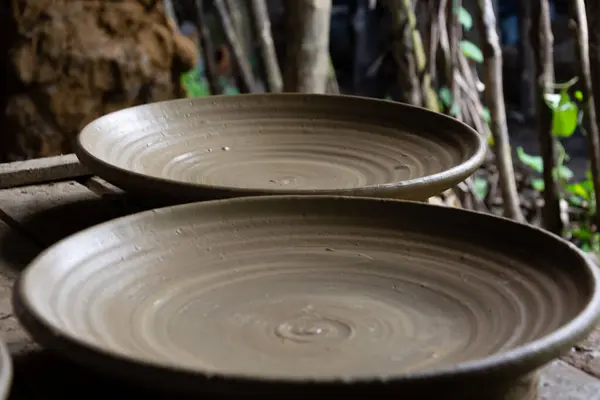 Aratuipe, Bahia, Brazil - May 30, 2015: Ceramic dishes for sale in Maragogipinho in the city of Aratuipe, Bahia.