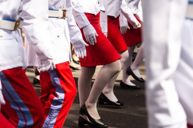  Brezilya 'nın bağımsızlığını kutlamak için Bahia' nın Salvador kentinde düzenlenen törende ordu askeri okulundan öğrenciler görülüyor..