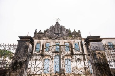 Santo Amaro, Bahia, Brezilya - 18 Mayıs 2025: Bahia 'nın başkenti Santo Amaro' da bulunan Aziz Meryem Ana Kilisesi ve manastırı.