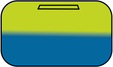 Gradyan etiket modeli - kare, yatay pankartlar ve kurdeleler. Marka, bakım bilgisi ve logo tasarımları için boş kumaş etiketleri. Giysi aksesuarları, moda şablonu