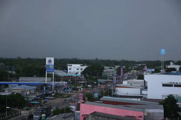 Khon Kaen Tailândia Julho 2023 Vista Superior Cidade Distrito Nong — Fotografia de Stock