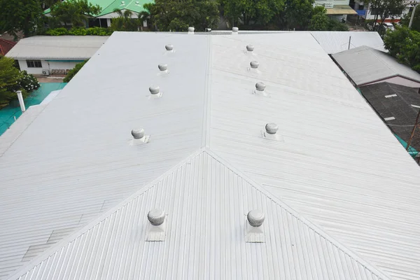 Metal Roofing Commercial Buildings — Stock Photo, Image