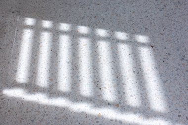 Gri beyaz granit arka plan ve yaprak gölgesi.