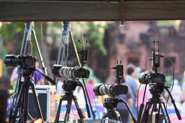 Khon Kaen, Tayland, 4 Mayıs 2024. Kameralar hizalandı.