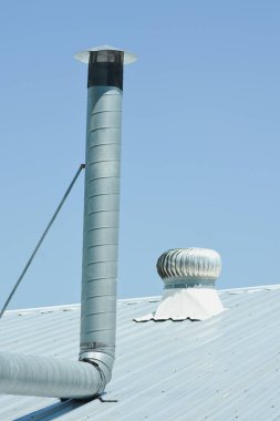 Büyük klima havalandırma kanalı.