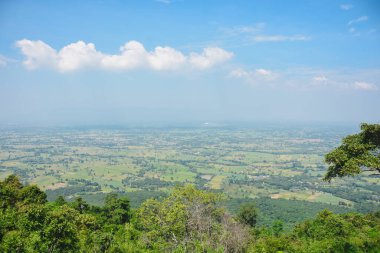 Dağın tepesinden, gökyüzünden ve bulutlardan bak