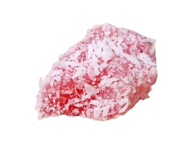 Thai dessert made from tapioca flour and sugar coated with fresh shredded coconut.