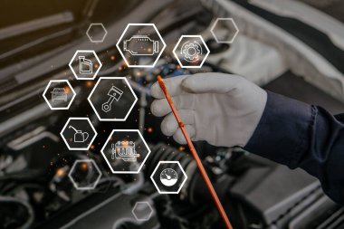 Car maintenance concept.Car repair service. The concept of checking the readiness of the car before leaving.