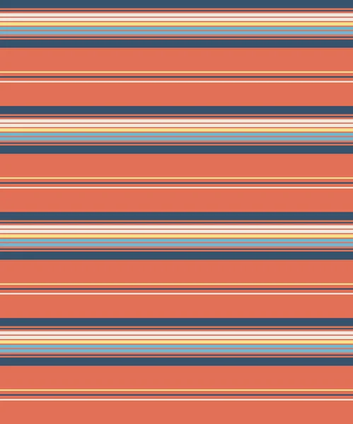 Coloré Horizontal Rayé Sans Couture Vectoriel Illustration Motif Fond — Image vectorielle