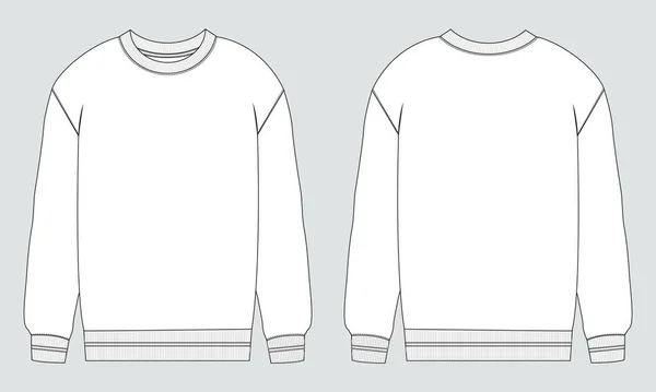 Langarmjacke Sweatshirt Vektor Illustration — Stockvektor