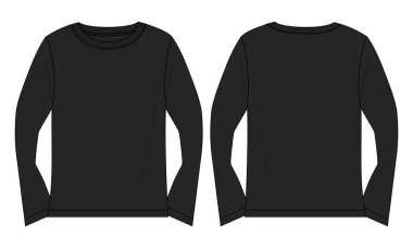 vektör siyah gömlek tasarımı