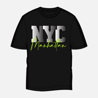 New York - tipografi, t-shirt tasarımı, baskı