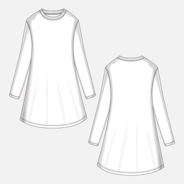 Beyaz vektör bluzu. moda ve kadın kıyafetleri