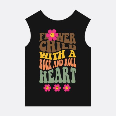 Tişört tasarımı kalp ve sevgi ile ve kalp serin