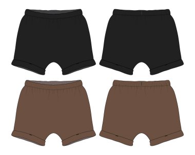 Erkek şortu. vektör illüstrasyonu