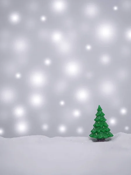 Рождественская Елка Сияющим Светом Фоне Рождества Нового Года Зимний Сезон — стоковое фото