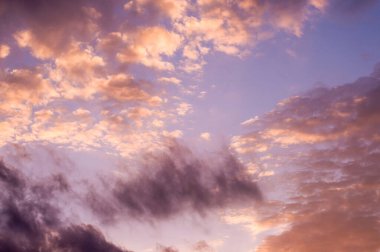 Doğa arkaplanı için dramatik gün batımı gökyüzü