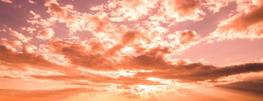 Doğa arkaplanı için dramatik gün batımı gökyüzü