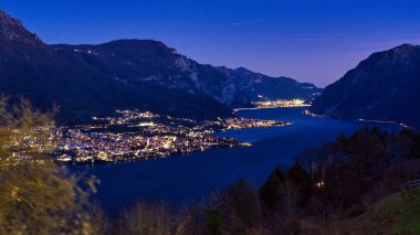 Evening panorama of the eastern branch of Lake Como