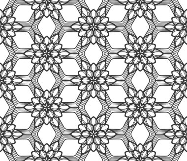 Dantelli çiçek tomurcuğu pürüzsüz desen. Çiçek serisi tekrar seramik. Sonsuz düz retro kumaş arka planı. Dekoratif bitki yaz tekstil baskısı tasarımı. Süslü geometrik süs. Moda botanik halısı