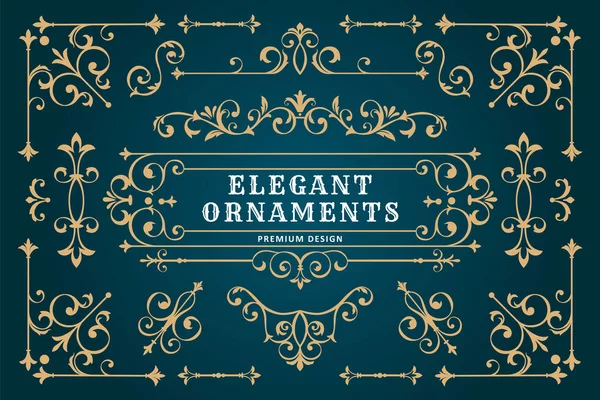 Vektör klasik süs çerçevesi ögesi