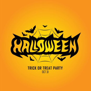 31 Ekim bayramı için Cadılar Bayramı temsiliniz kutlu olsun. Mutlu Cadılar Bayramı bayrağı, poster, tebrik kartı, parti davetiyesi.