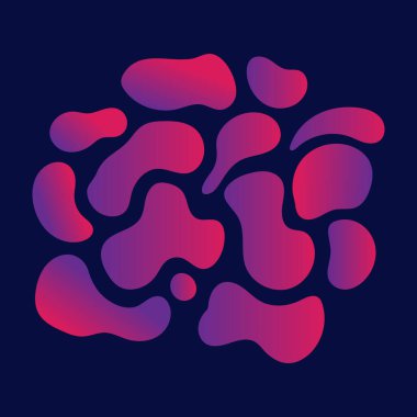 Soyut geometrik afişler seti. Sıvı arka plan elementlerini şekillendirir. Pankart, broşür, kitap kapağı, kitapçık, uygulamalar veya web tasarımı için şablonlar. Vektör illüstrasyonu.