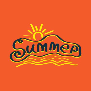 Yaz el çizimi betik vektör illüstrasyonuName.