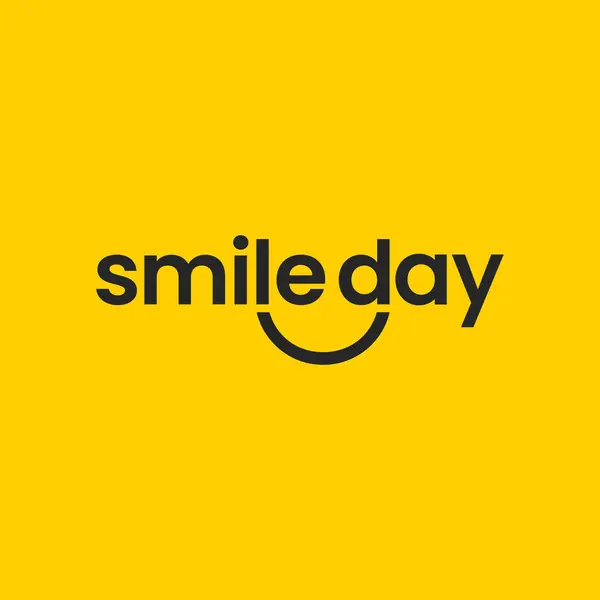 День Посмішки Векторні Ілюстрації Дизайну Шаблонів Дизайн Вітальної Листівки День — стоковий вектор