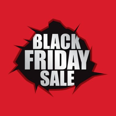 Kara Cuma satış şablonu, kırmızı delikli arka plan üzerinde cesur modern metin. Noel tatili için özel teklif afiş, poster, broşür. Kara Cuma indirimli ilan pankartı.