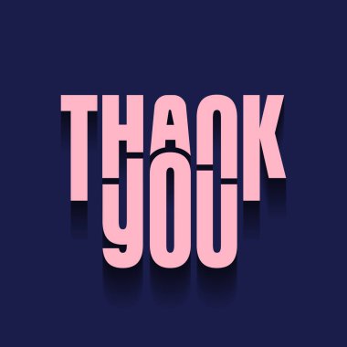 Teşekkürler modern tipografi tebrik kartı. Şükran Günü 'nü kutlayan logo için teşekkürler. Teşekkürler afiş, poster, etiket, etiket, etiket. Vektör İllüstrasyonu