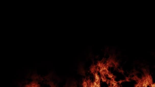 Эффект Петли Огня Сжигание Заднего Плана Огнем — стоковое видео
