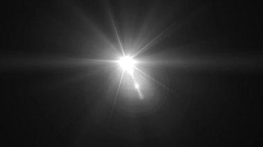 Lens flare light with bright glow, sun light lens flares art animation