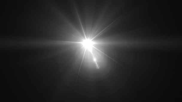Luz Destello Lente Con Brillo Brillante Lente Luz Solar Destellos — Vídeos de Stock