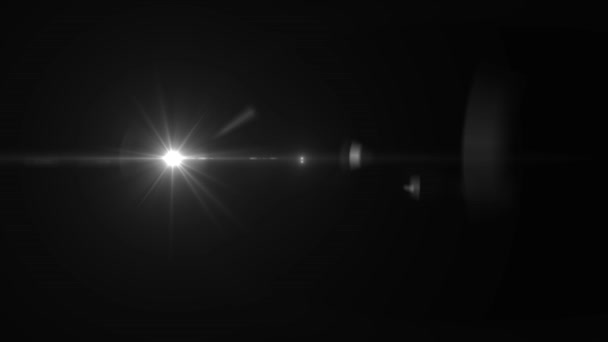 明るい光とレンズフレアライト 太陽光レンズフレアアートアニメーション — ストック動画