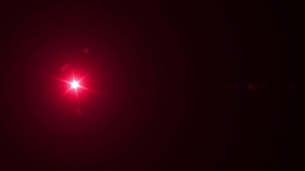 明るい光とレンズフレアライト 太陽光レンズフレアアートアニメーション — ストック動画