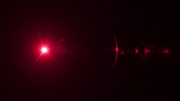 Cahaya Pijar Lensa Dengan Cahaya Terang Lensa Cahaya Matahari Menyala — Stok Video