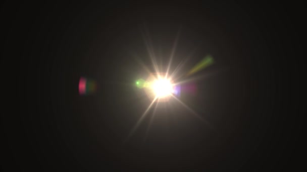 Lens Flare Light Bright Glow Sun Light Lens Flares Art — ストック動画