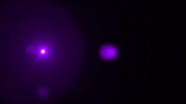 Purple flare lens effect. 4K resolution. Very high quality and realistic.on black background