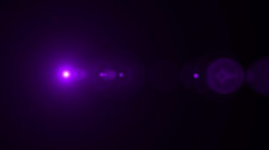 Purple flare lens effect. 4K resolution. Very high quality and realistic.on black background