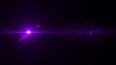 Purple flare lens effect. 4K resolution. Very high quality and realistic.on black background