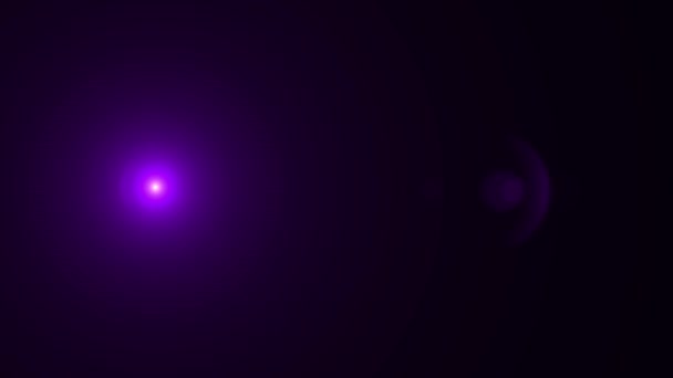 Purple Flare Lens Effect Resolutie Zeer Hoge Kwaliteit Realistisch Zwarte — Stockvideo