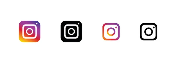 Beyaz arkaplanda instagram logo vektörü