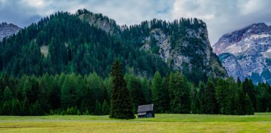 Beautiful alpine place in the world with magical Dolomites in the background, Val di Funes valley, Trentino Alto Adige region, Italy, Europe