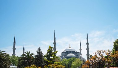 Mavi Cami, İstanbul, Türkiye. Bizans mimarisinin dünyaca ünlü anıtı.