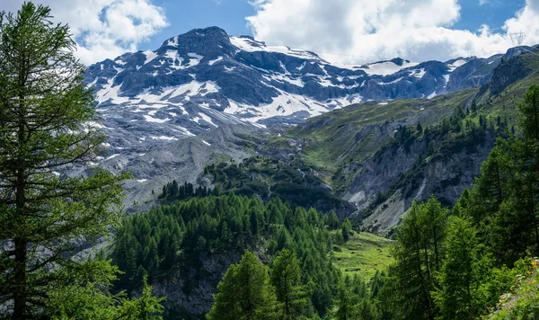 Alpenbergen Berglandschap Schoonheid Van Franse Italiaanse Zwitserse Alpen Indrukwekkend Mooie — Stockfoto
