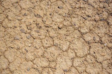 Manzara, kuraklık kriz ortamını çatlatıyor. Doku, arka plan. Çatlak toprak.