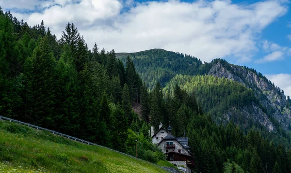 Vista Incrível Montanhas Trentino Alto Adige Dolomites Alps Tirol Sul — Fotografia de Stock