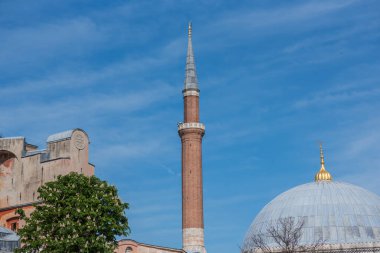 Mavi Cami, İstanbul, Türkiye. Bizans mimarisinin dünyaca ünlü anıtı.